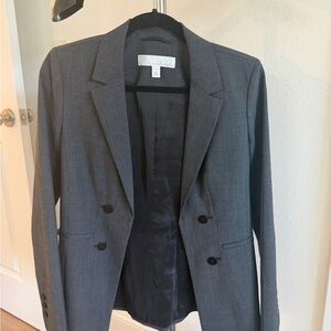 Emerson Rose Gray Double-Breasted Blazer